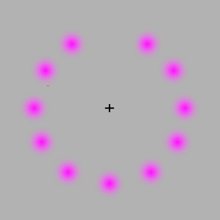 Awesome Optical Illusion Pink Dots Disappear