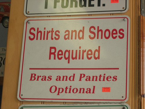Panties optional