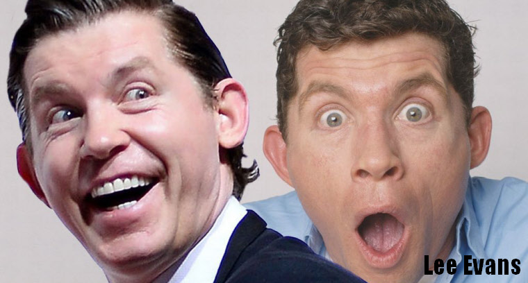 Lee Evans laughs out loud