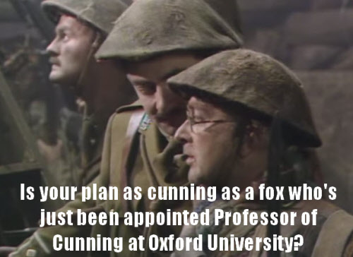 Baldrick has a cunning plan