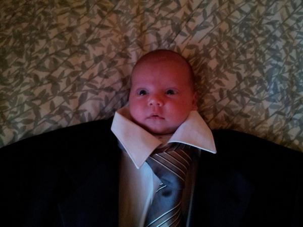 Baby in suit