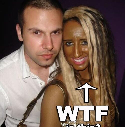Too much fake tan