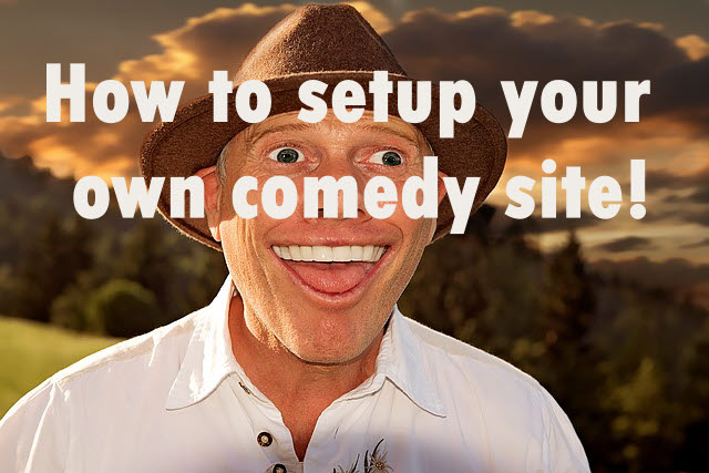 How to setup a comedy website