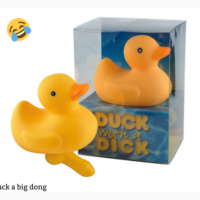 Rude rubber duck