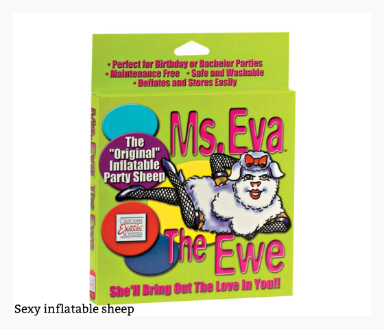Ms Eva Inflatable Party Sheep