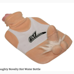 Naughty novelty hot water bottle