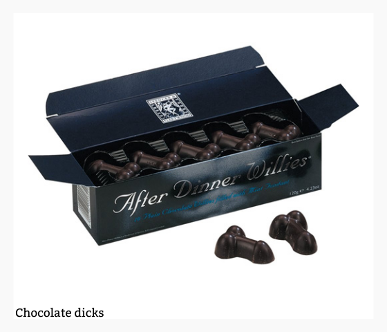 After Dinner Novelty Rude Chocolate Willies